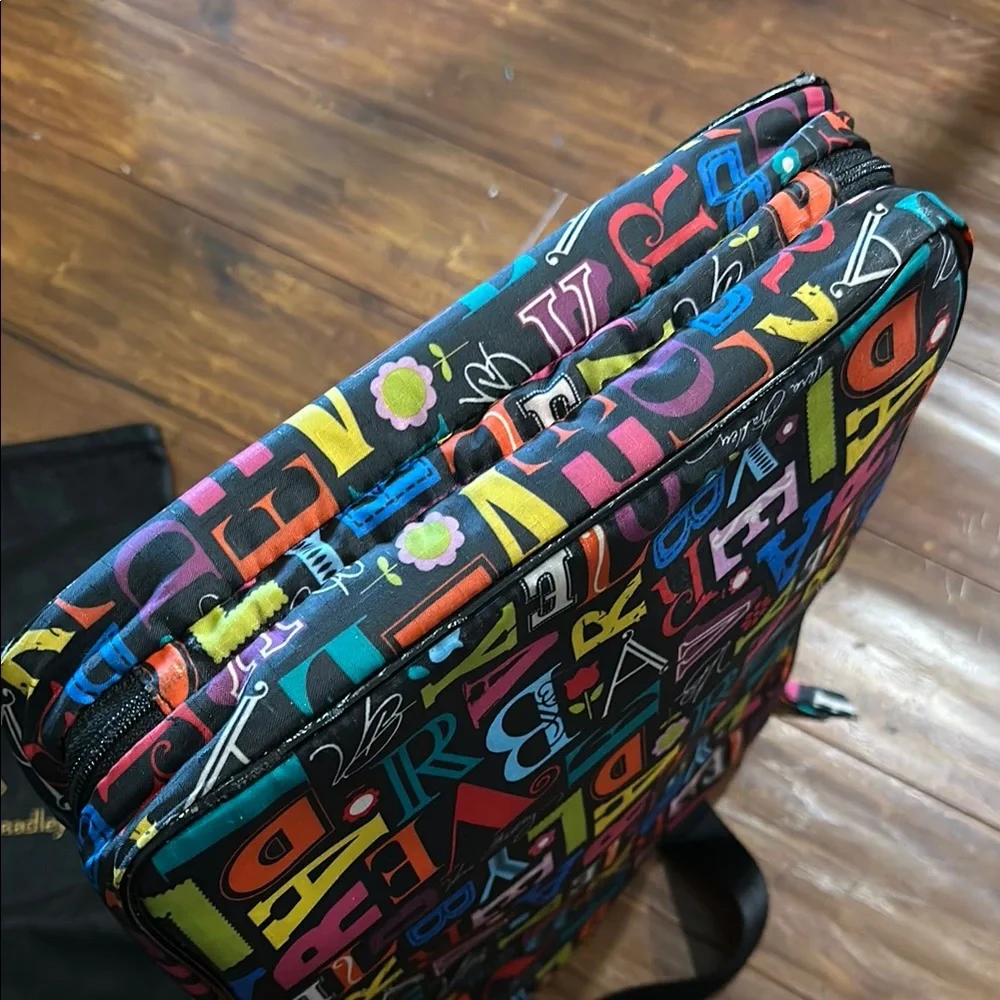 Vera Bradley “From A to Vera” Laptop Tote Travel Bag + Dust Bag
